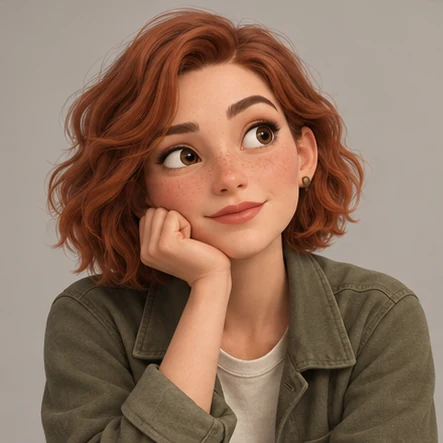 Mara character reference — thoughtful portrait